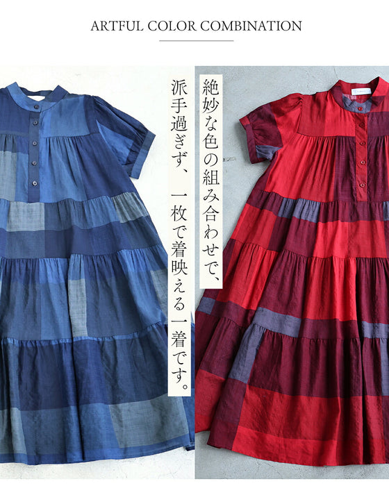 パッと着るだけ ラク可愛い チェックワンピース