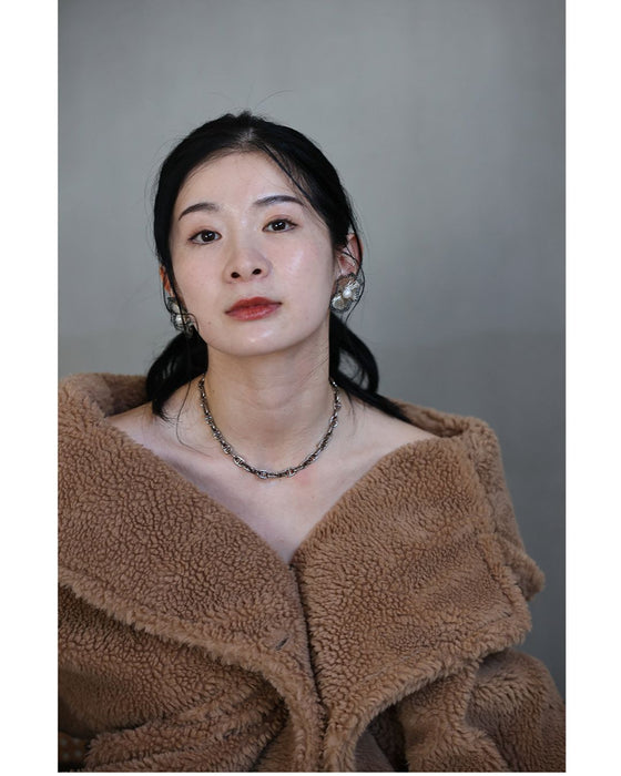 【返品・交換不可】ワイヤーアートのポピーピアス