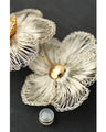 【返品・交換不可】ワイヤーアートの梅の花ピアス