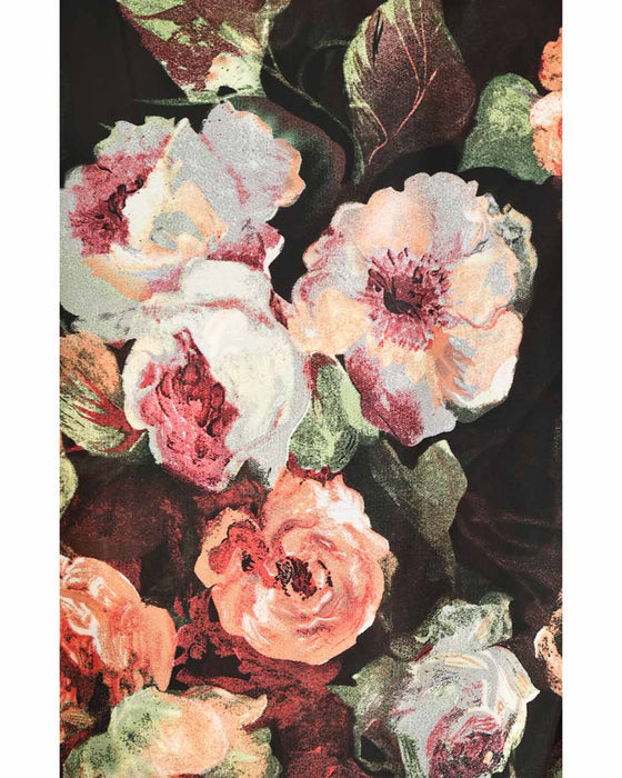 薔薇広がる絵画のようなシアーチュニック