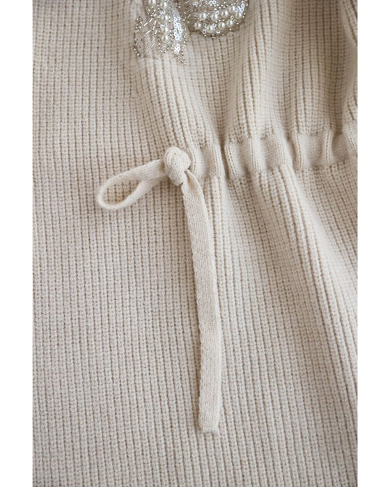 ビジュー刺繍の羽モチーフカーディガン