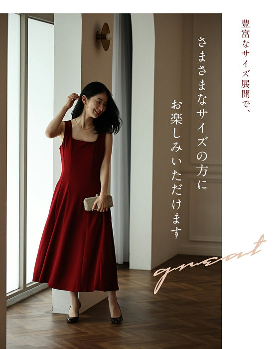 美ラインストレッチワンピース