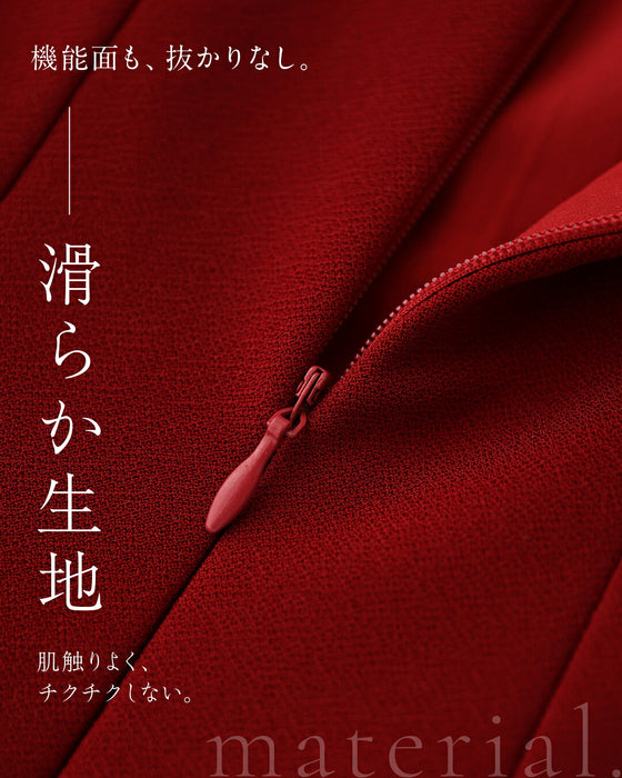 美ラインストレッチワンピース