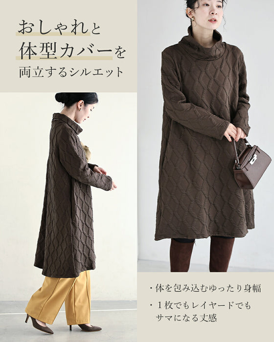 立体ダイヤラインのミニワンピース