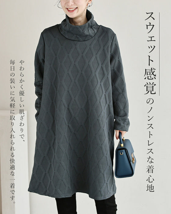 立体ダイヤラインのミニワンピース