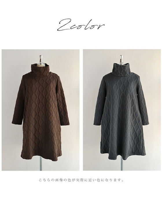 立体ダイヤラインのミニワンピース