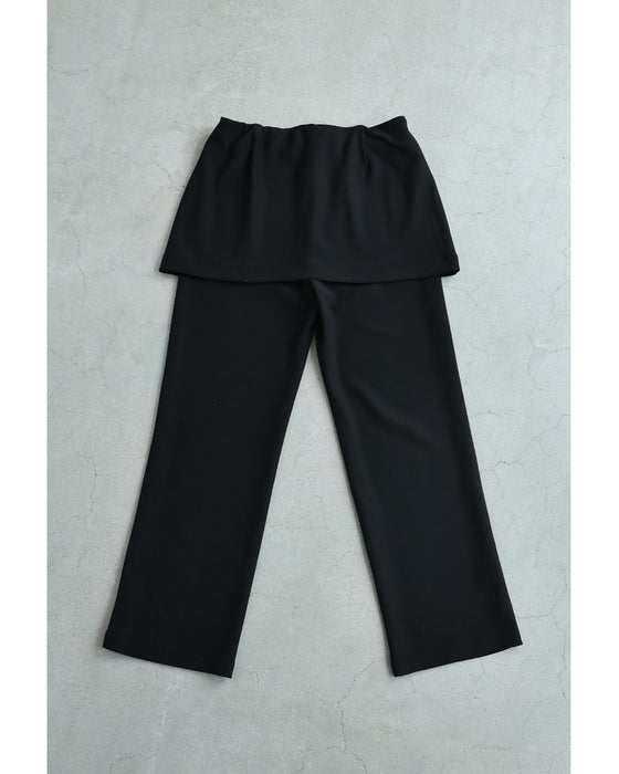 腰回り隠すスカートドッキングストレッチパンツ