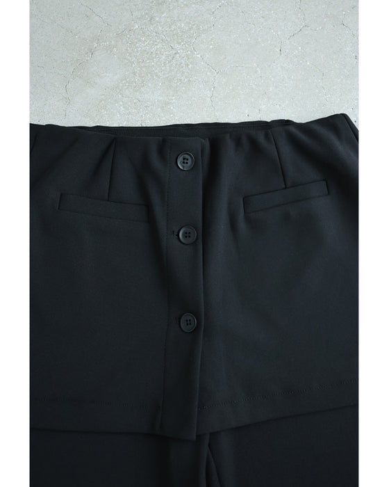 腰回り隠すスカートドッキングストレッチパンツ