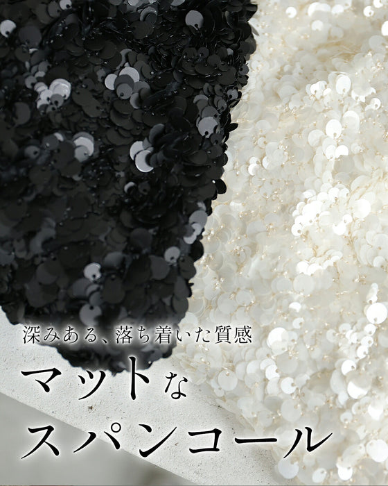 スパンコールの三角ミニバッグ（チェーンショルダー付き）
