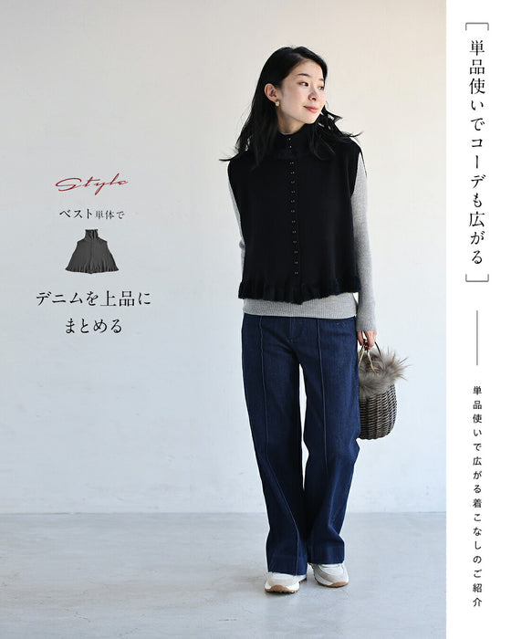 着るだけ、完成。ワンピースとベストの2点セット【set】
