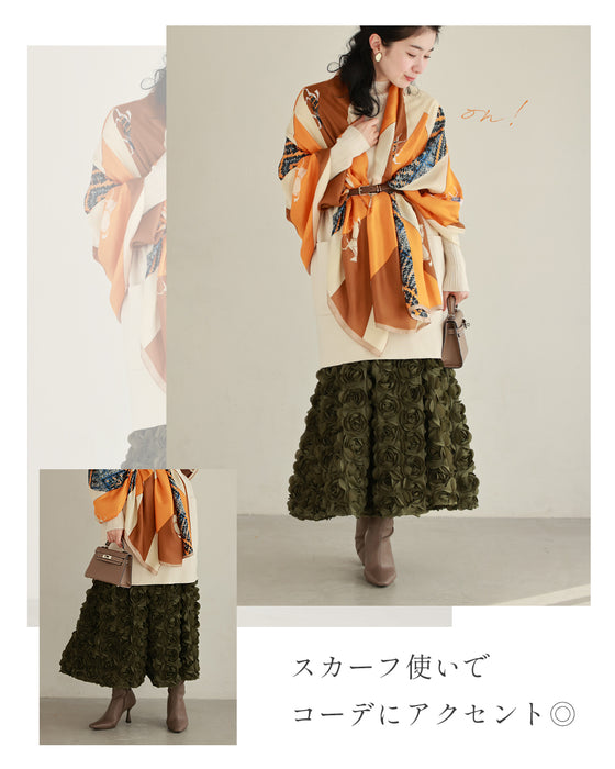 (M, L, 2L, 3L) A knit tunic for adults that covers the body in 4 places