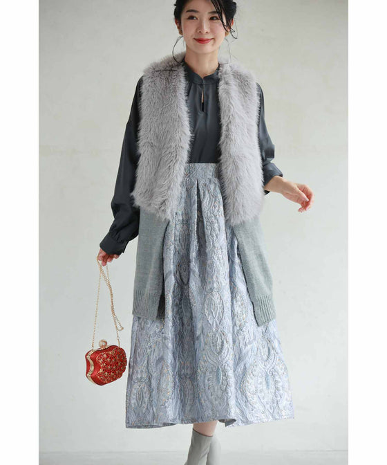 【コーデセット】上品さを格上げ。ラグジュアリーお出かけコーデ3点セット