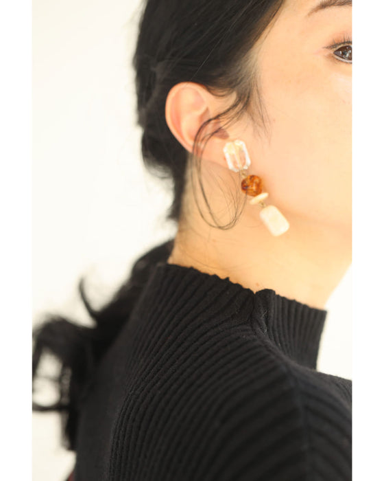 【CAWAII新春コーデセット】レトロムード薫るポワン袖ニット＆クラシカルコクーンスカート 2点コーデセット