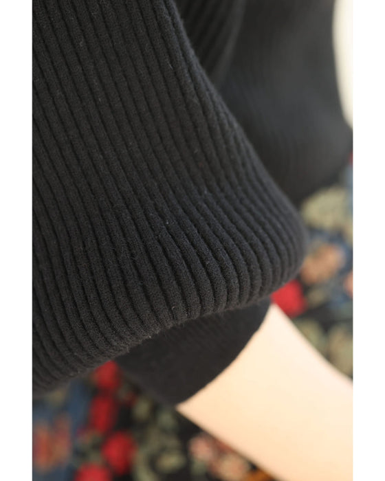 【CAWAII新春コーデセット】レトロムード薫るポワン袖ニット＆クラシカルコクーンスカート 2点コーデセット