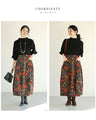 【CAWAII新春コーデセット】レトロムード薫るポワン袖ニット＆クラシカルコクーンスカート 2点コーデセット
