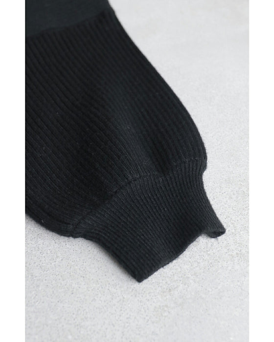 【CAWAII新春コーデセット】華やかポワン袖ニット & 才色兼備ジャガードスカート 2点セット