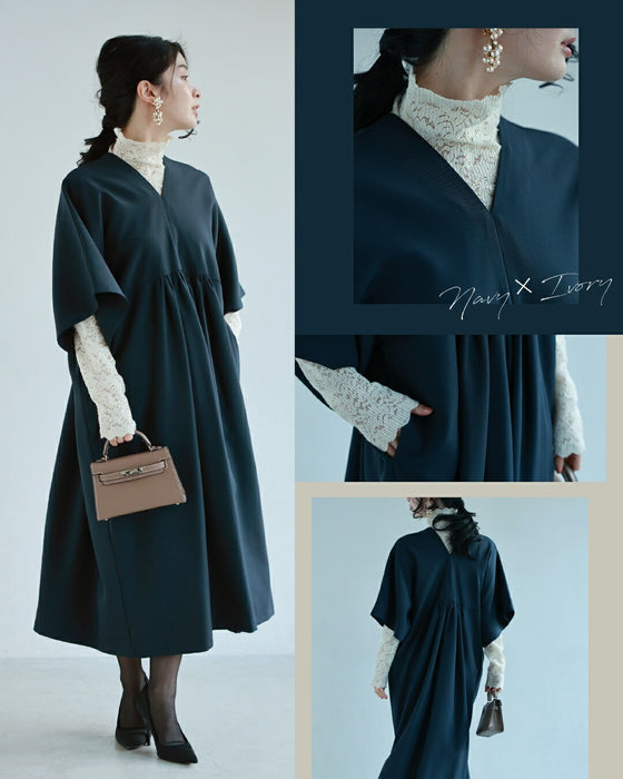 【コーデセット】年中使える ワンピ＆レースインナー