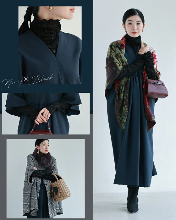 【コーデセット】年中使える ワンピ＆レースインナー