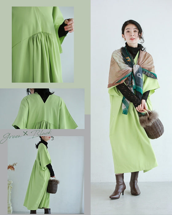 【コーデセット】年中使える ワンピ＆レースインナー