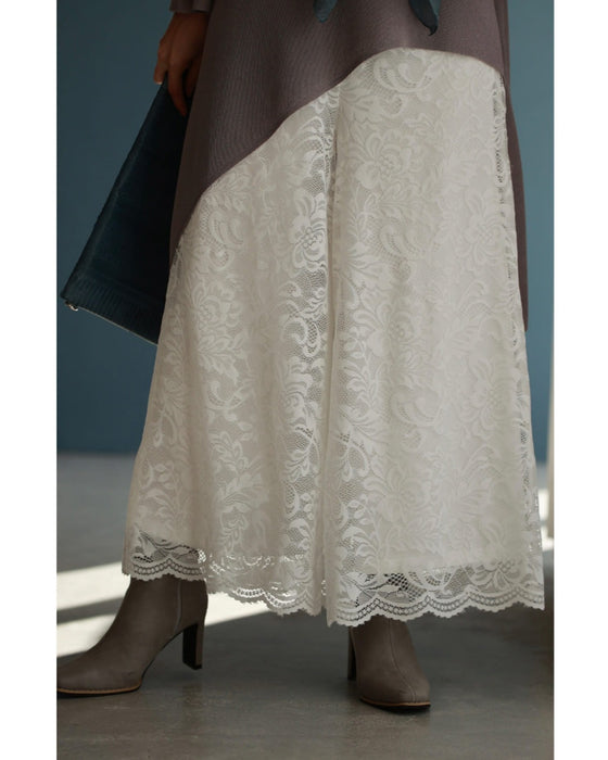 一番活きる組み合わせ。斜めトップスとレースパンツのイチ推しコーデセット