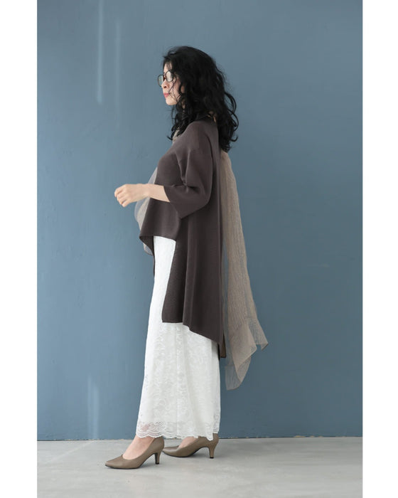 一番活きる組み合わせ。斜めトップスとレースパンツのイチ推しコーデセット