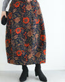 Wear nostalgia with this floral cocoon skirt