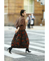 Wear nostalgia with this floral cocoon skirt