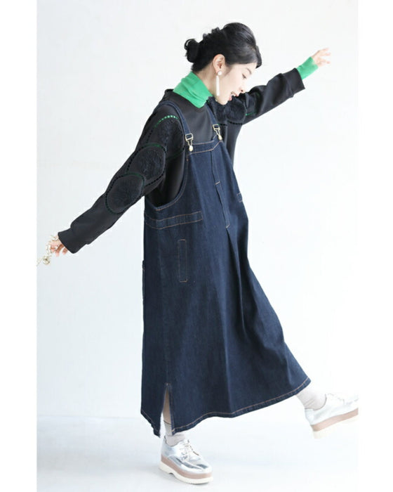 Glossy pullover top with floral relief sleeves