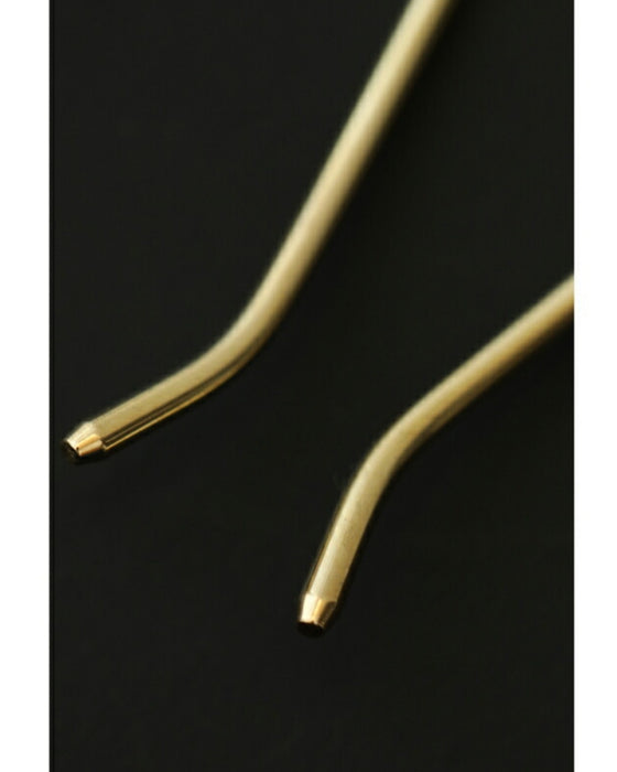 可憐な花咲くU字コームのかんざし