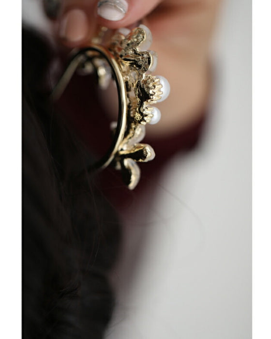 可憐な花咲くU字コームのかんざし