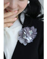 Magnetic overlapping petal corsage