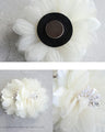 Magnetic overlapping petal corsage