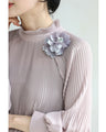 Magnetic overlapping petal corsage