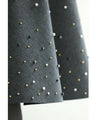 A-line midi skirt with sparkling jewels