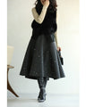 A-line midi skirt with sparkling jewels
