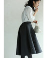 A-line midi skirt with sparkling jewels