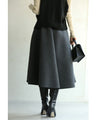 A-line midi skirt with sparkling jewels