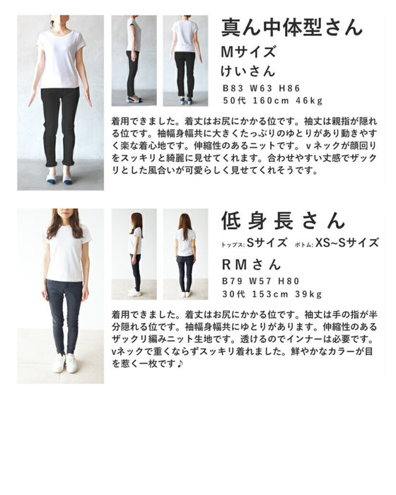 鮮やかブルーのざっくり編みニットプルオーバートップス