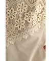 A light jacket with a hood made of beautiful cutwork lace