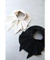 【アウトレット返品交換不可】（紐付き）髪を結んでも被れる。フリルネックガード付きつば広帽子