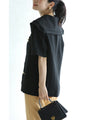 Traditional jacket with gold buttons and a sailor collar and shoulder pads