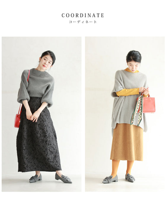 ツイストリボンのローヒールパンプス