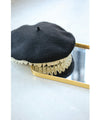 Rosette ribbon beret