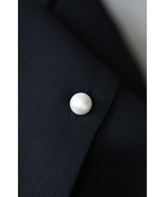 Two-tone blouse top with flowing ruffles and sheer striped sleeves