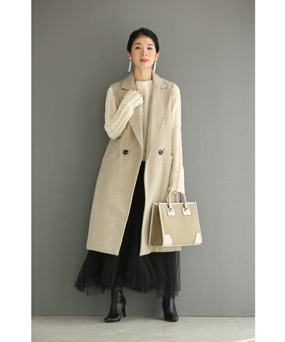 【セール商品返品交換不可】波うつ柄の透かし編みニットプルオーバートップス