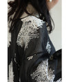 White floral embroidered sheer blouse top