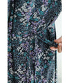 [Outlet, no returns or exchanges] Pure flower-blooming tuck cache-coeur medium dress