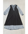 [Outlet, no returns or exchanges] Pure flower-blooming tuck cache-coeur medium dress