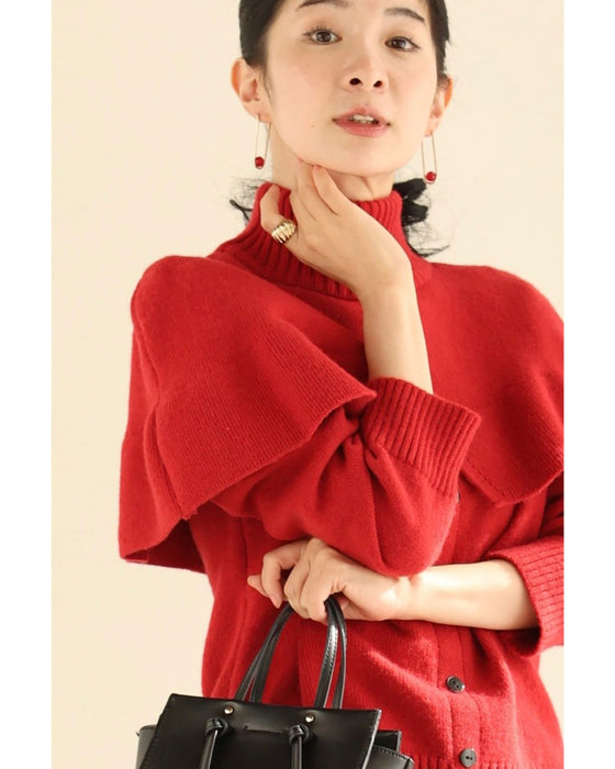 【返品・交換不可】赤い実揺れるブランコピアス