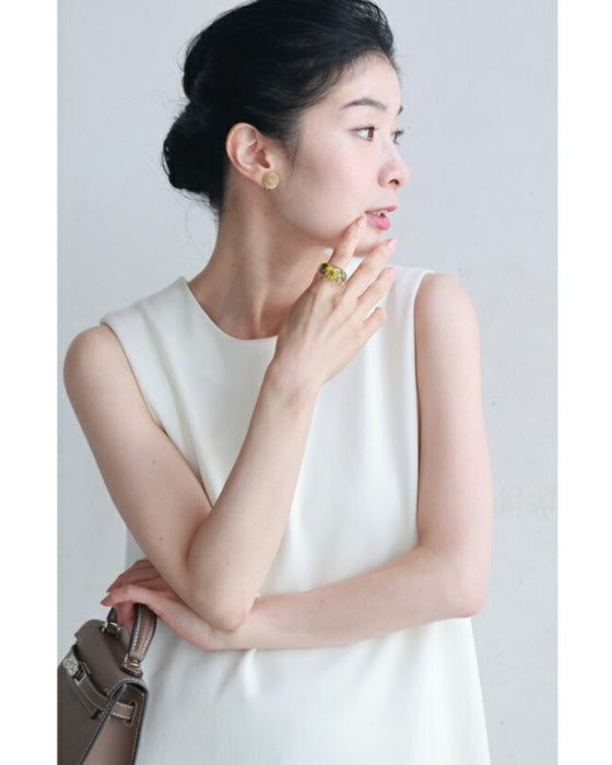 可愛いお花を閉じこめたぷっくりクリアリング